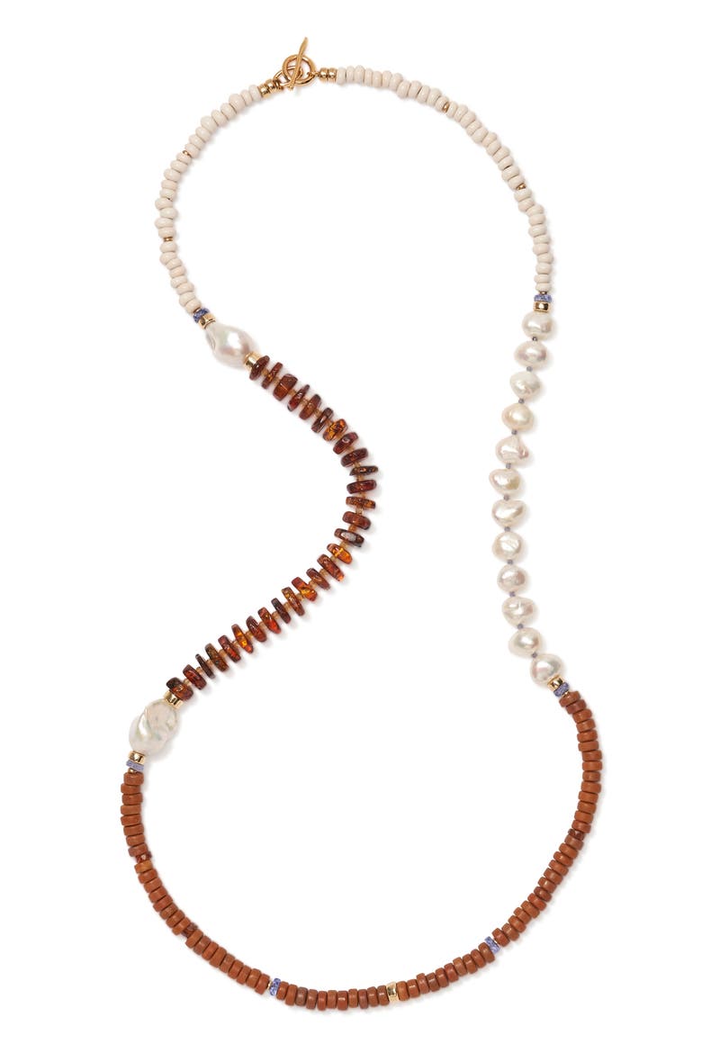 Cabana Necklace, Alternate, color, BROWN MULTI