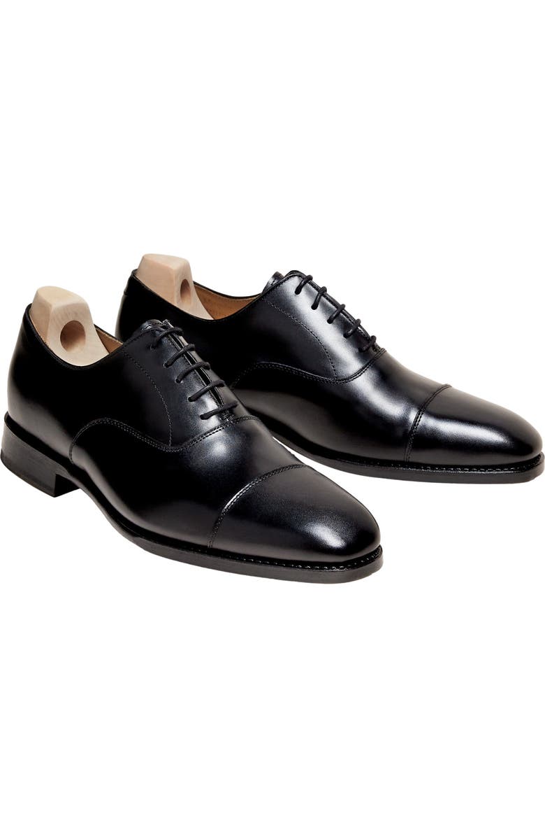 Myrqvist Äppelviken Oxfords, Alternate, color, Black Leather