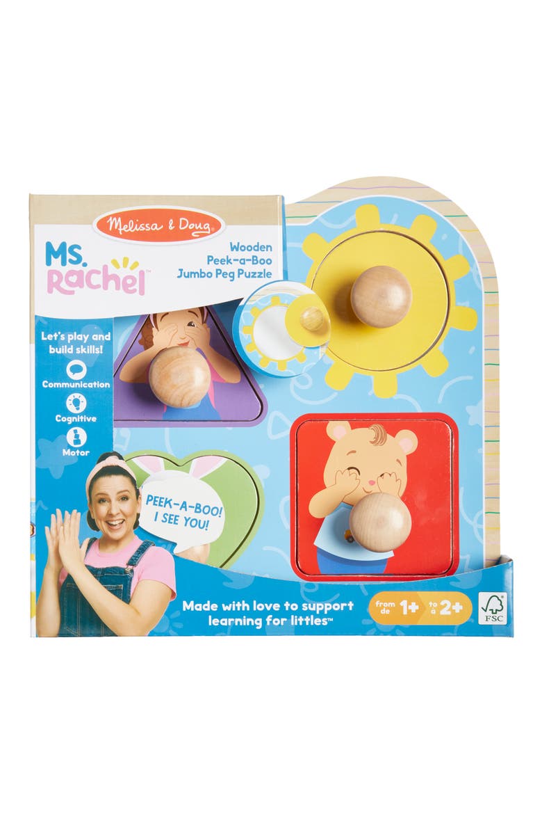 x Ms. Rachel Peek-a-Boo Jumbo Peg Puzzle, Alternate, color, NO COLOR