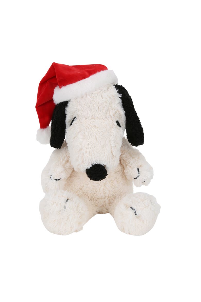 Snoopy Peanuts Holiday Christmas Plush Stuffed Animal Toy Plushie, Alternate, color, White