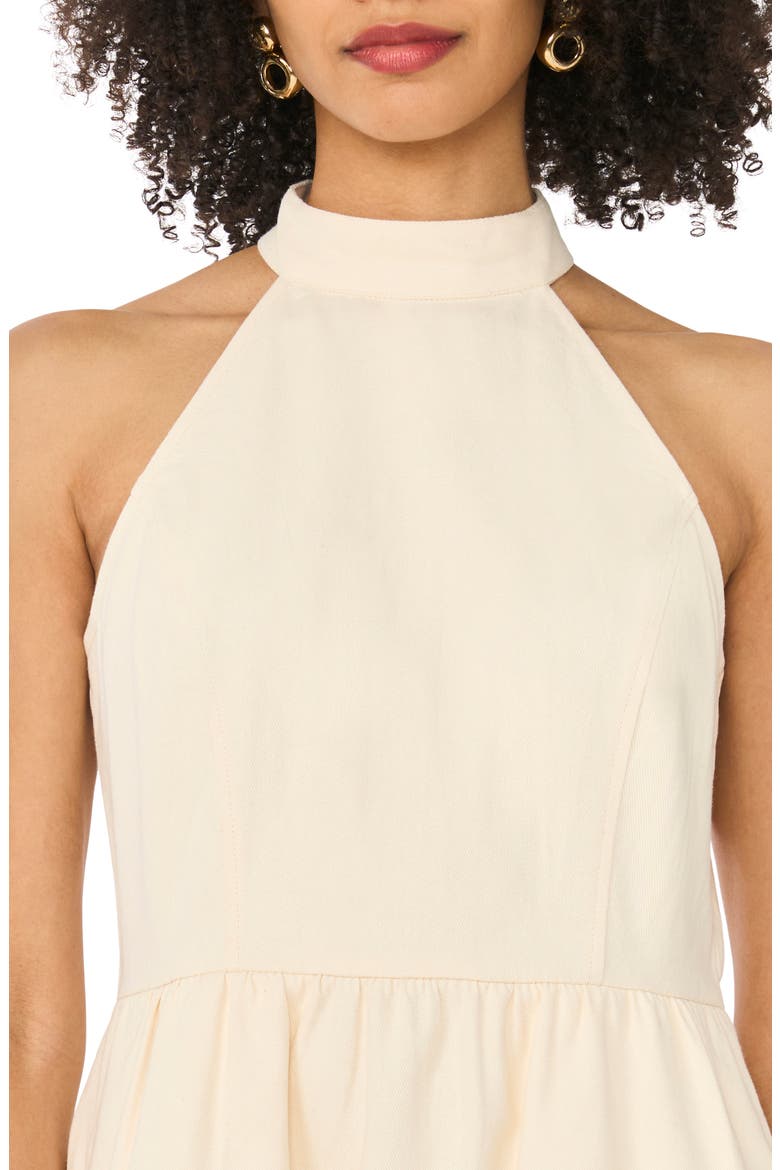 Dehin Cotton Dress, Alternate, color, SOFT ECRU