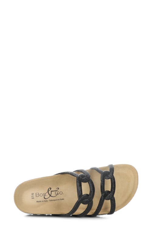 Bos. & Co. Peppy Crystal Strap Slide Sandal