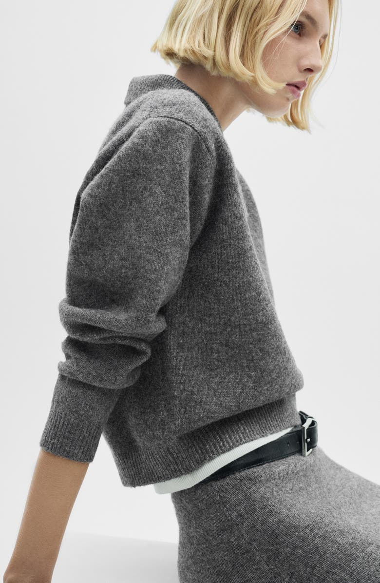 MANGO Sweater Miniskirt, Alternate, color,