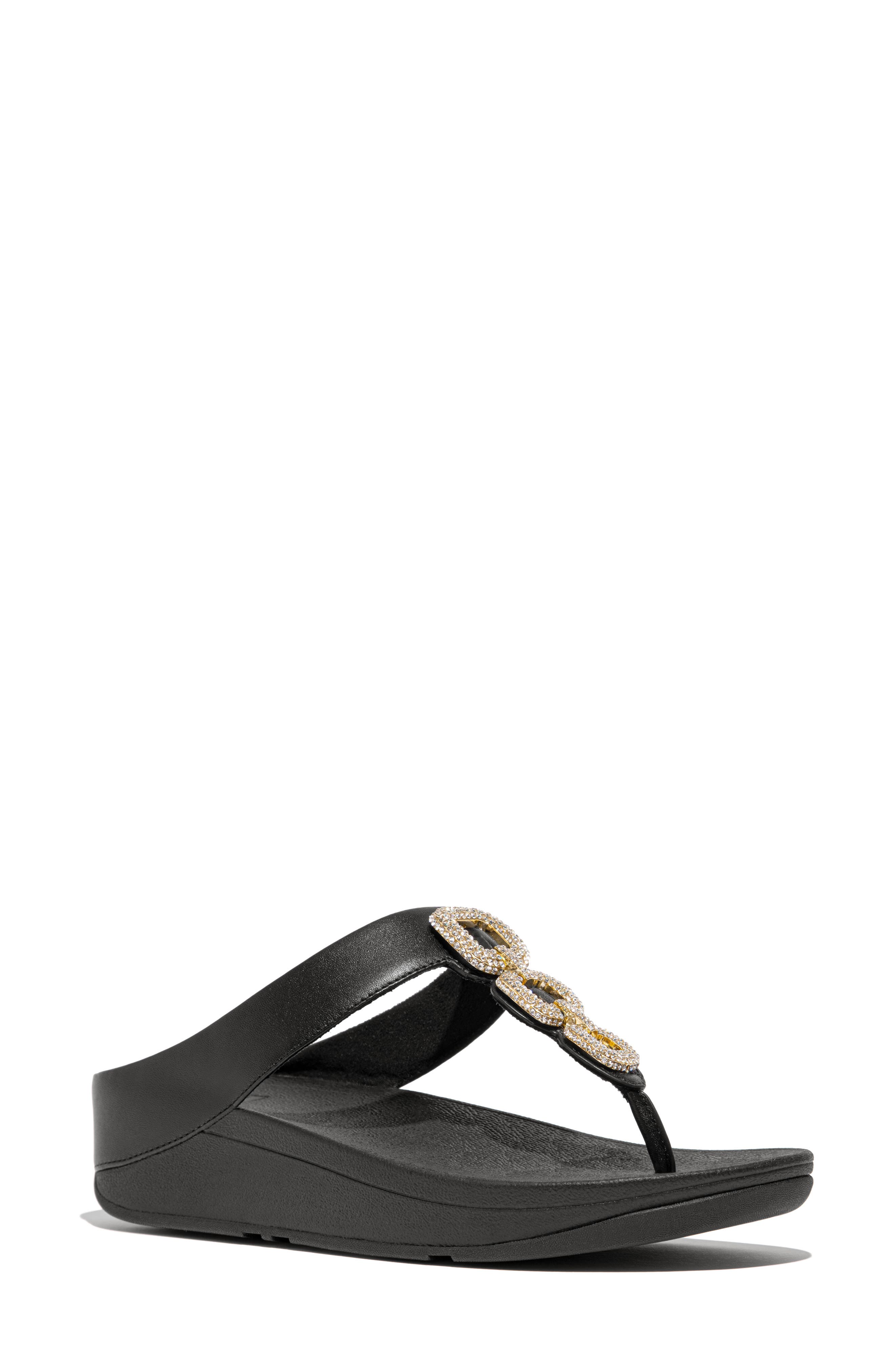 FitFlop Fino Platform Wedge Flip Flop, Main, color, 