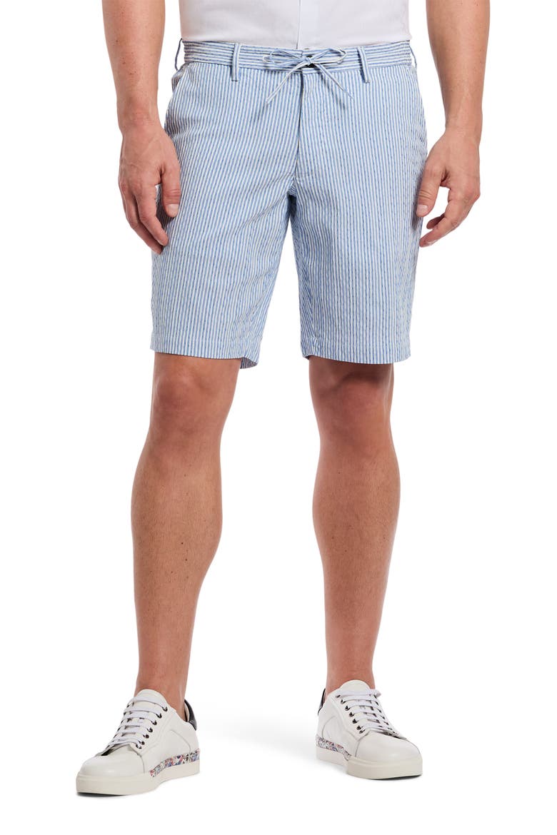 Fornillo Woven Drawstring Shorts, Main, color, NAVY