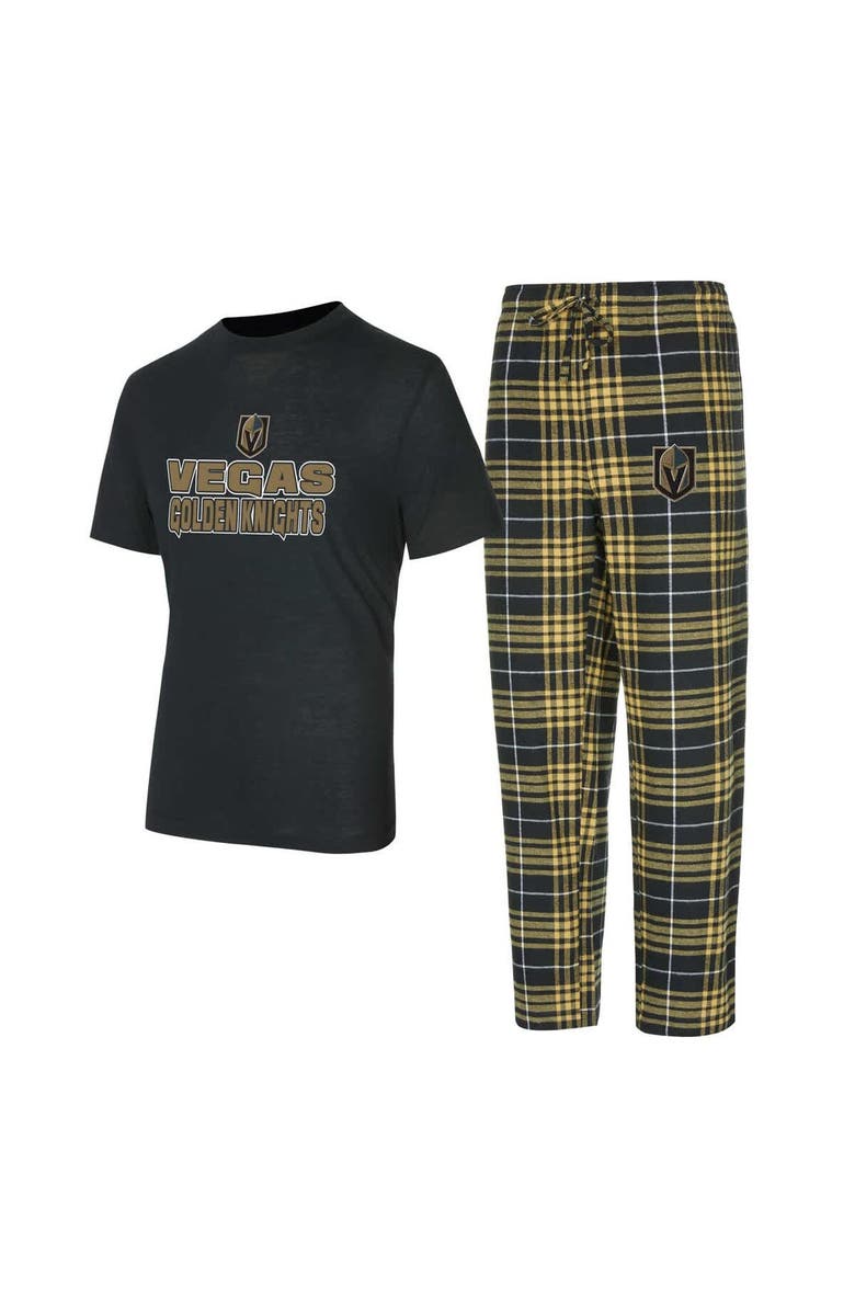 CONCEPTS SPORT Men's Concepts Sport Vegas Golden Knights Vector T-Shirt & Pants Sleep Set, Main, color, 