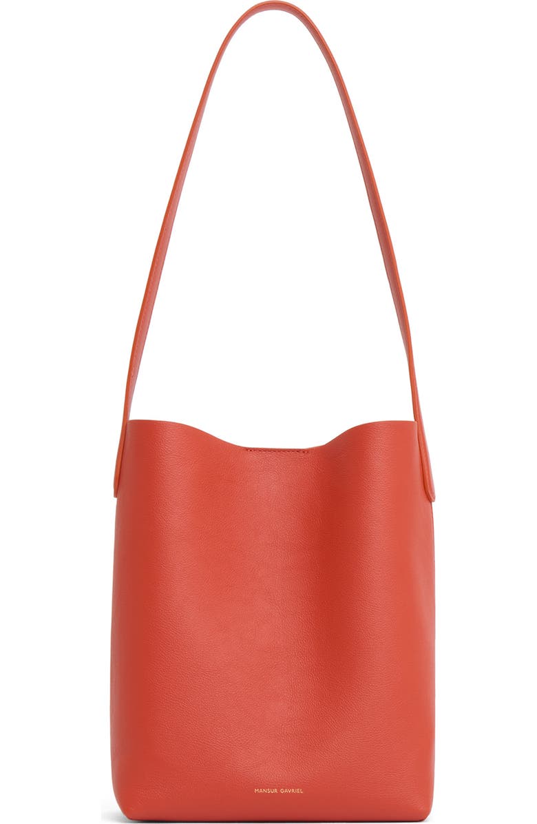 Mansur Gavriel Small Everyday Cabas Leather Tote, Main, color, Pomodoro