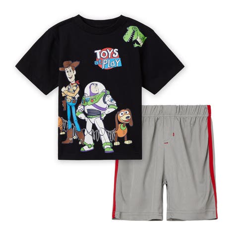 Toy Story Buzz Lightyear T-Shirt & Mesh Shorts Set (Toddler & Little Kid)