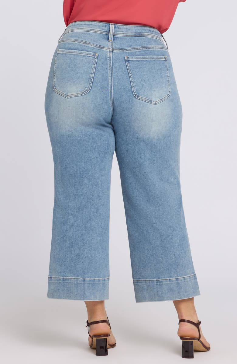 NYDJ Teresa Seamed Ankle Wide Leg Jeans, Alternate, color, Mist Springs