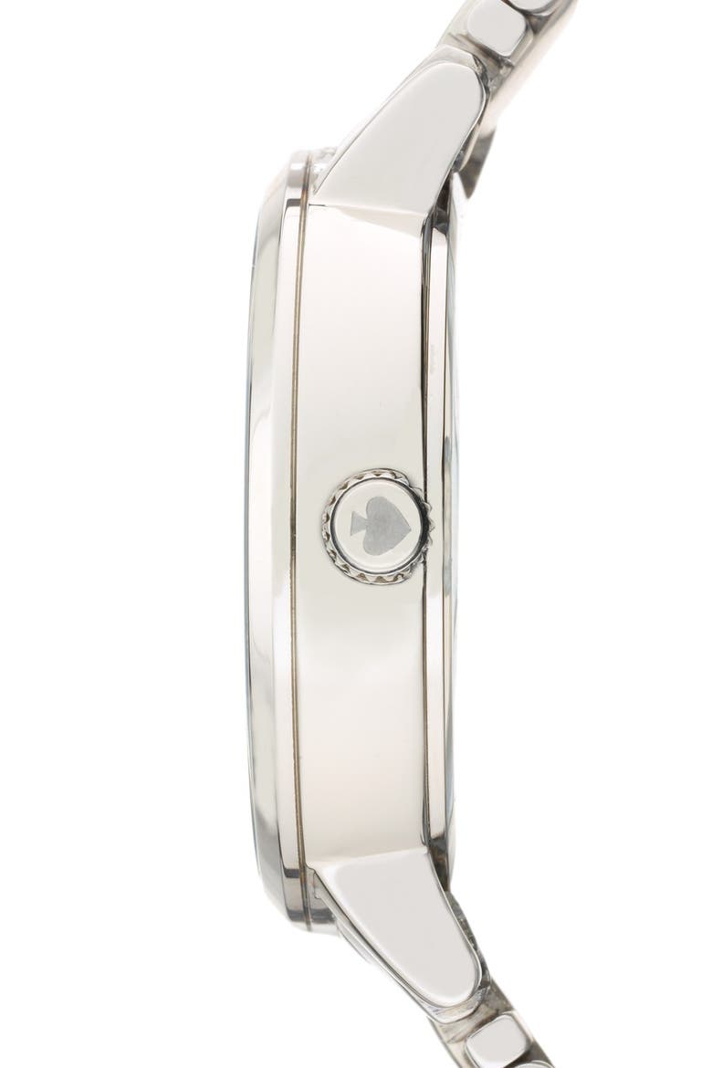 'gramercy' multifunction bracelet watch, 34mm, Alternate, color, SILVER