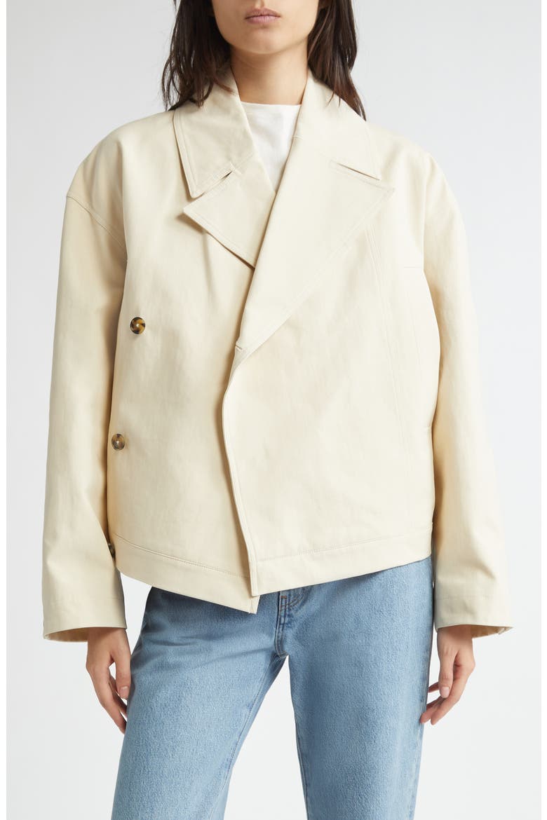 Coen Cotton Gabardine Short Jacket, Main, color, CHIFFON BEIGE