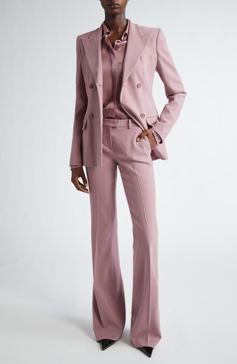 Michael Kors Collection Double Breasted Virgin Wool Blend Blazer, Alternate, color, 