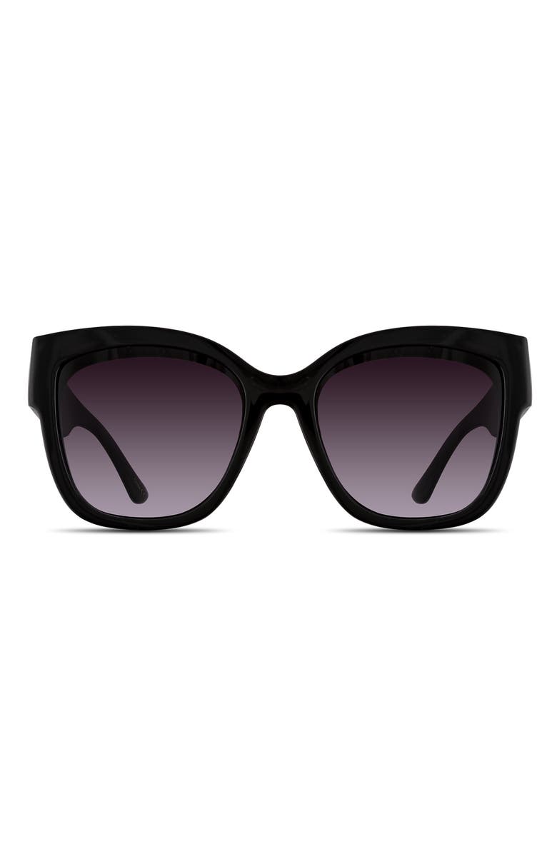 Velvet Eyewear Jane Sunglasses, Main, color, Black