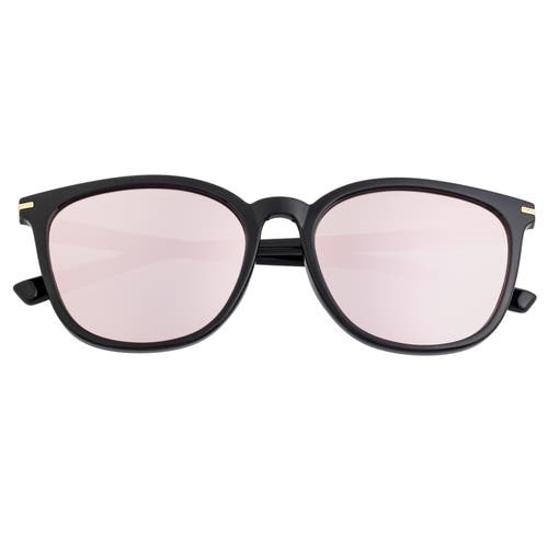 Shop Bertha Piper Polarized Sunglasses In Black/pink