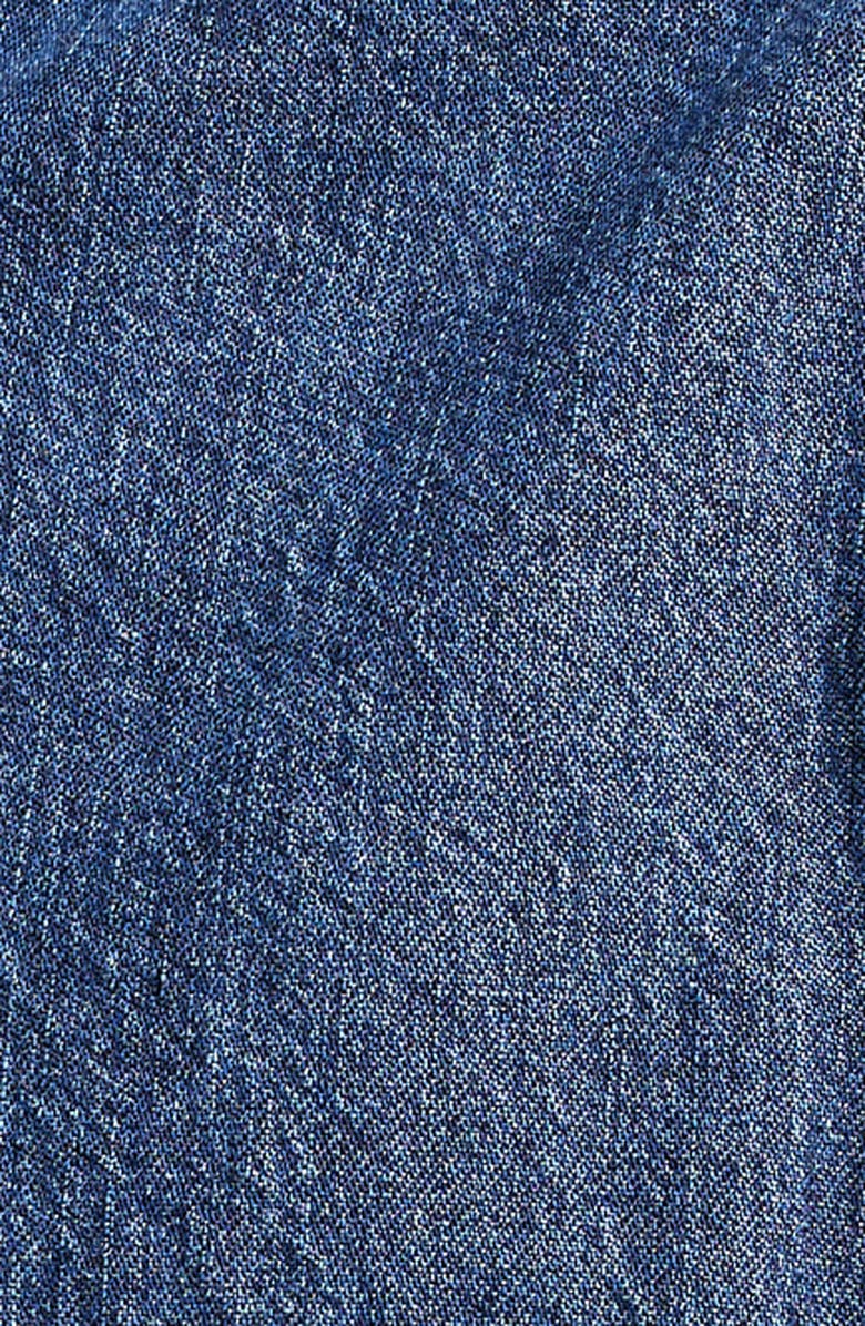 Lee x Basquiat Denim Graphic Half Placket Shirt, Alternate, color, 