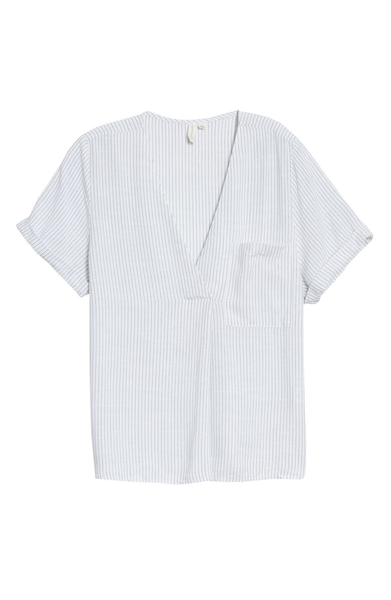 Treasure & Bond Stripe V-Neck Top, Main, color,