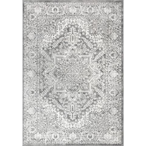 Modern Persian Vintage Medallion Area Rug