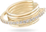 LANA Kinetic 14K Gold Diamond Ear Cuff