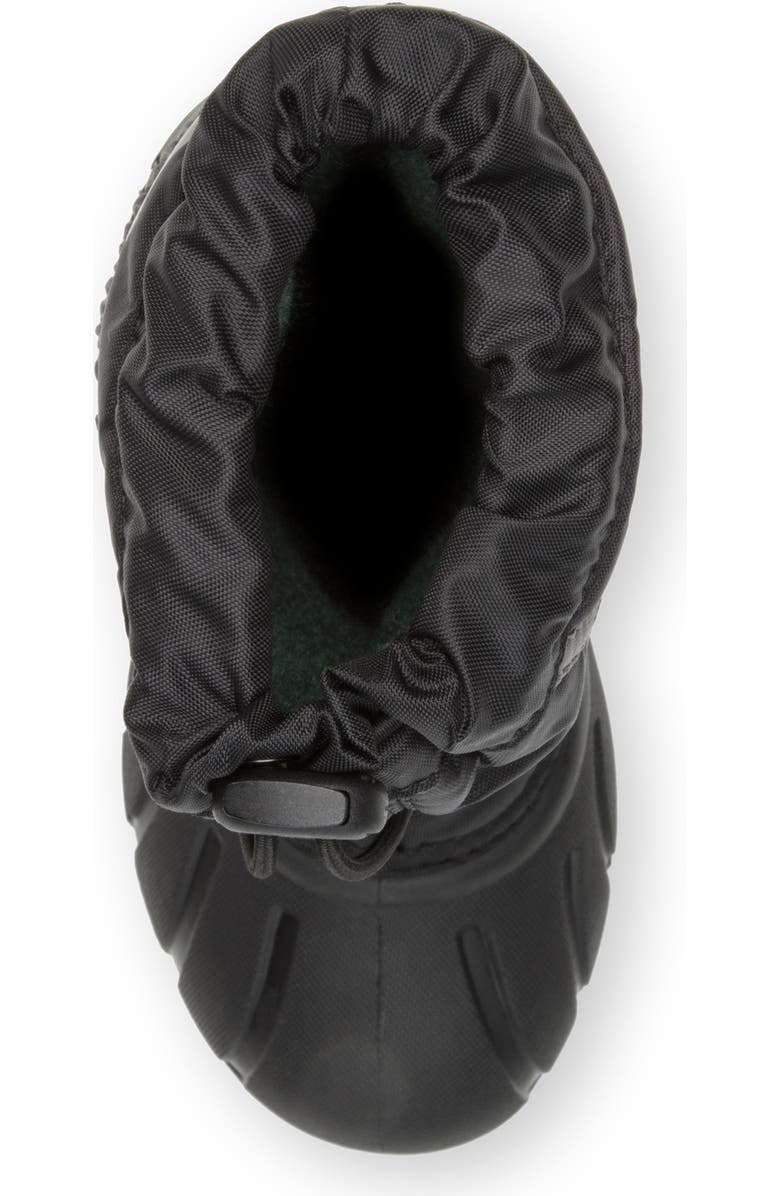 SOREL Kids' Flurry Waterproof Snow Boot, Alternate, color, Black/ City Grey