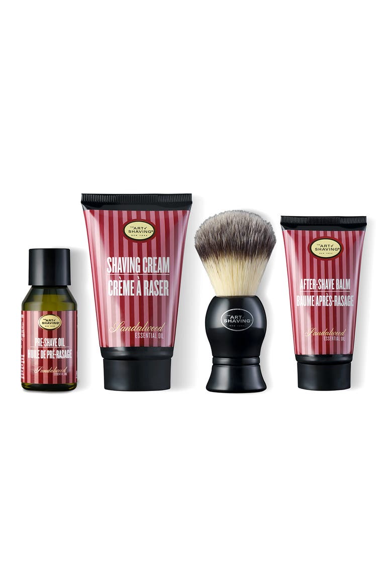 Travel Size Sandalwood Shaving Kit, Main, color, NO COLOR