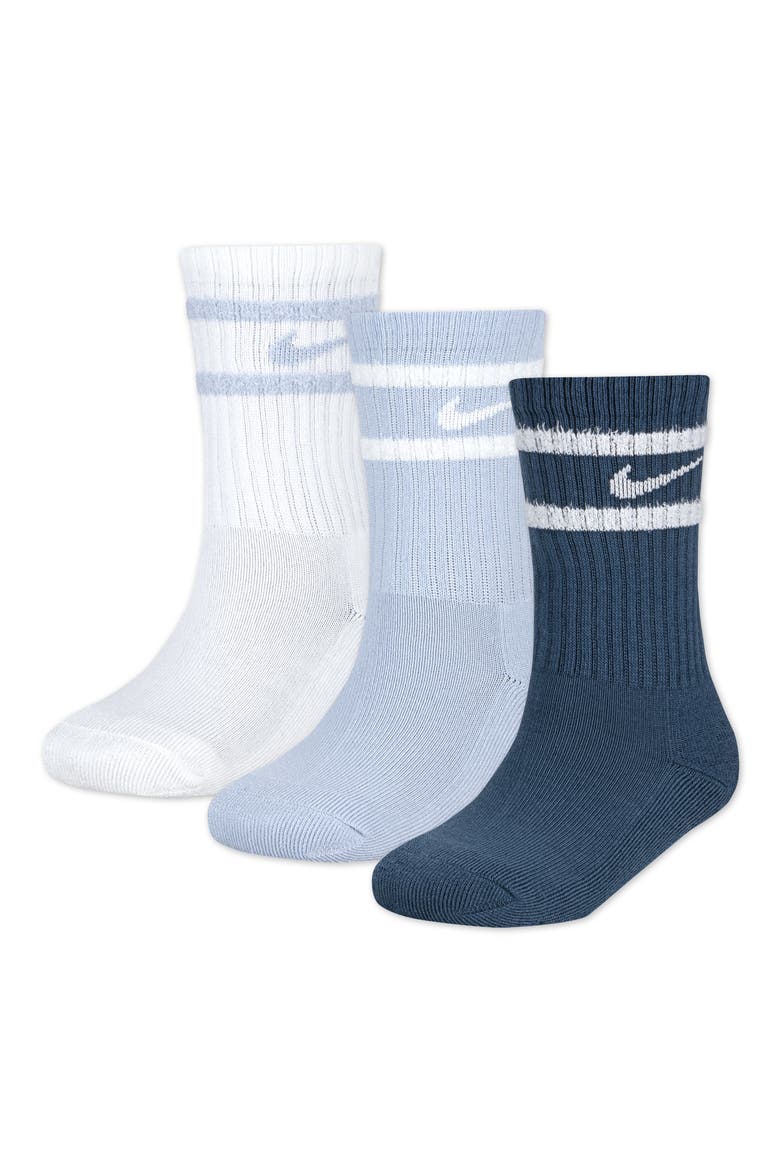 Kids' Pack of 3 Crew Socks, Main, color, SAIL