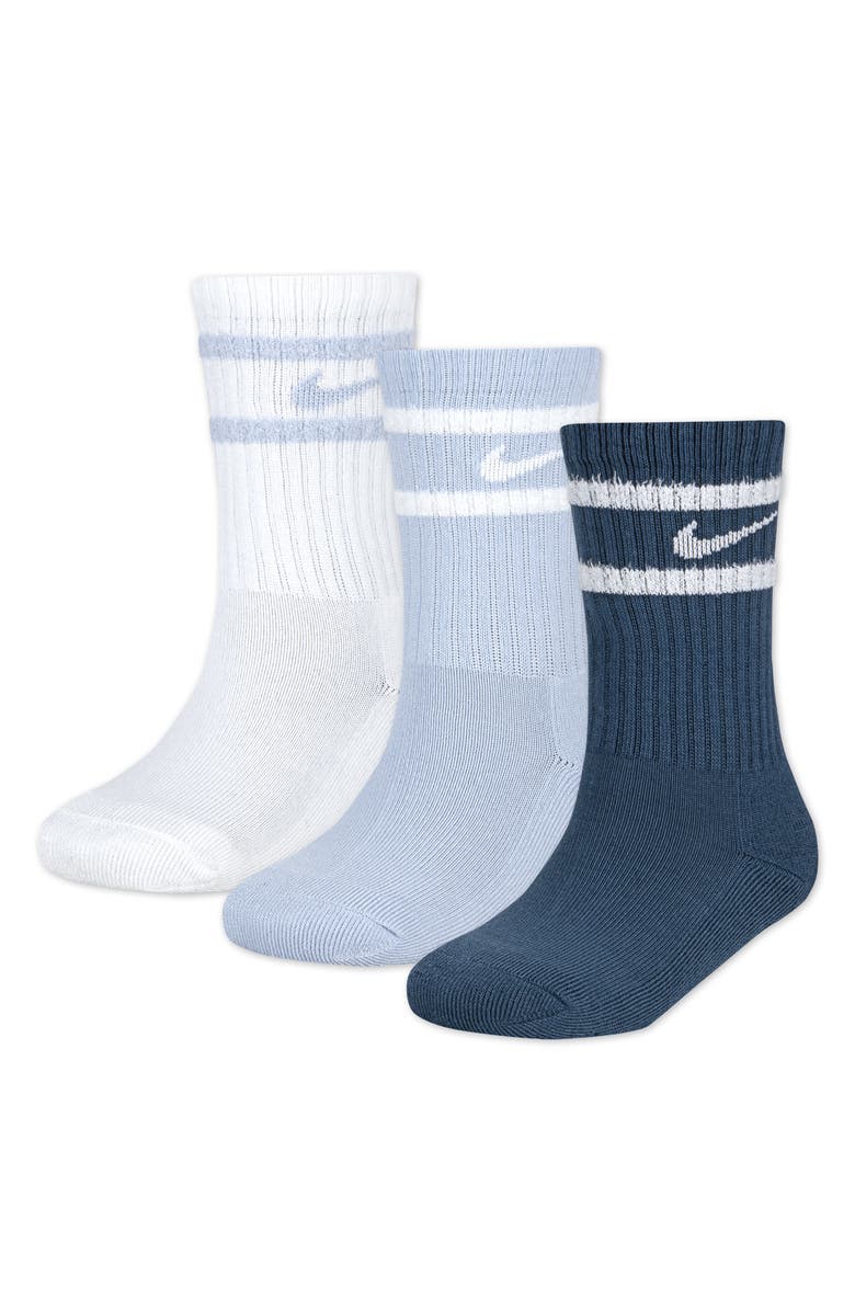 Nike Kids' Pack of 3 Crew Socks, Main, color, Sail