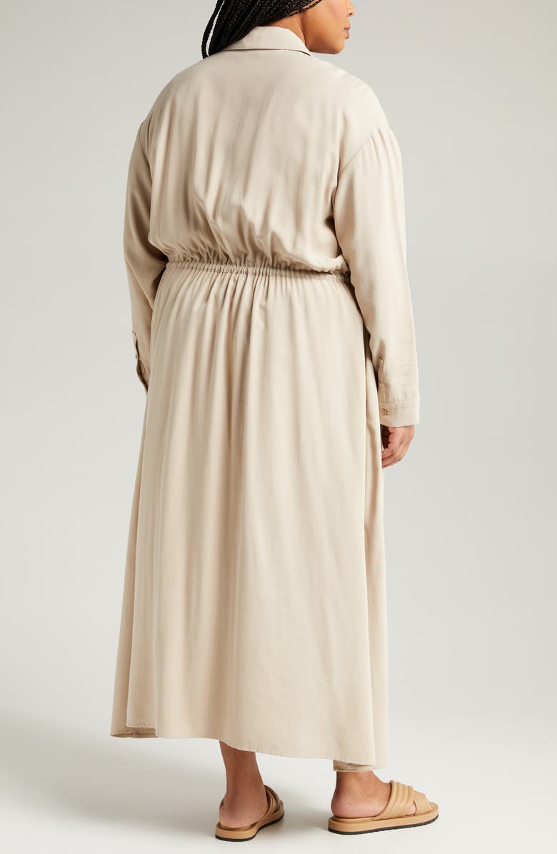 Nordstrom Tie Waist Long Sleeve Shirtdress, Alternate, color,