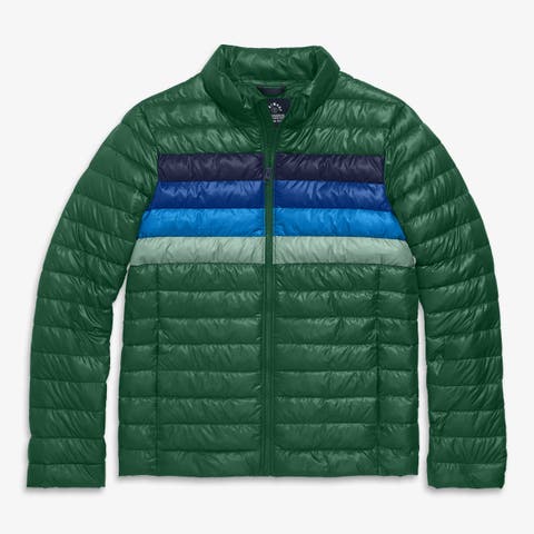 Grown-Ups Puffer Jacket In Stripe (Unisex Fit)