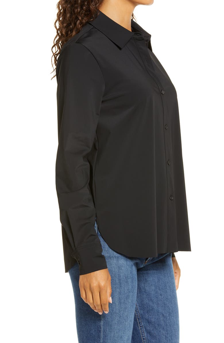 Lysse 'Lyssentials Connie Slim Fit Button-Up Shirt, Alternate, color, Black