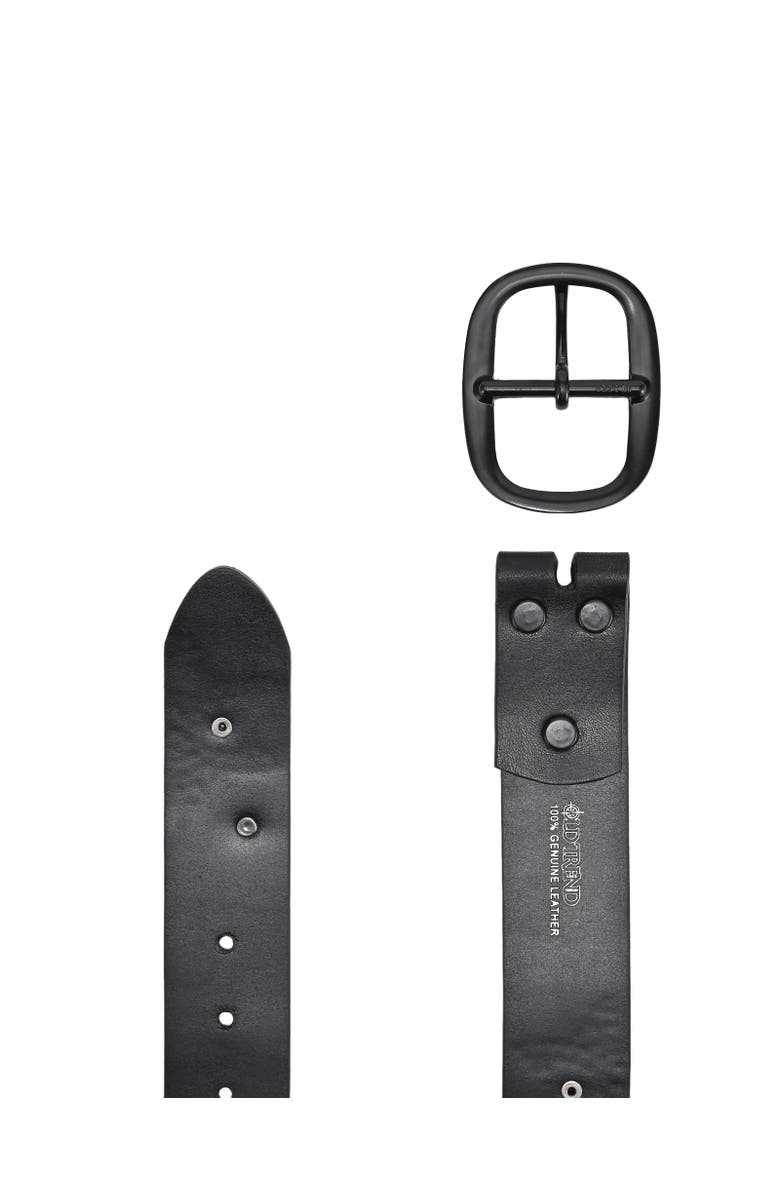 OLD TREND Glory Genuine Leather Star Studded Heritage Belt, Alternate, color, Black