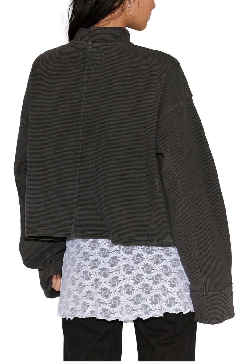 We The Free Celeste Quarter-Zip Pullover, Alternate, color, BLACK