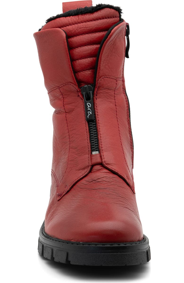 ara Deon Leather Bootie, Alternate, color, Red