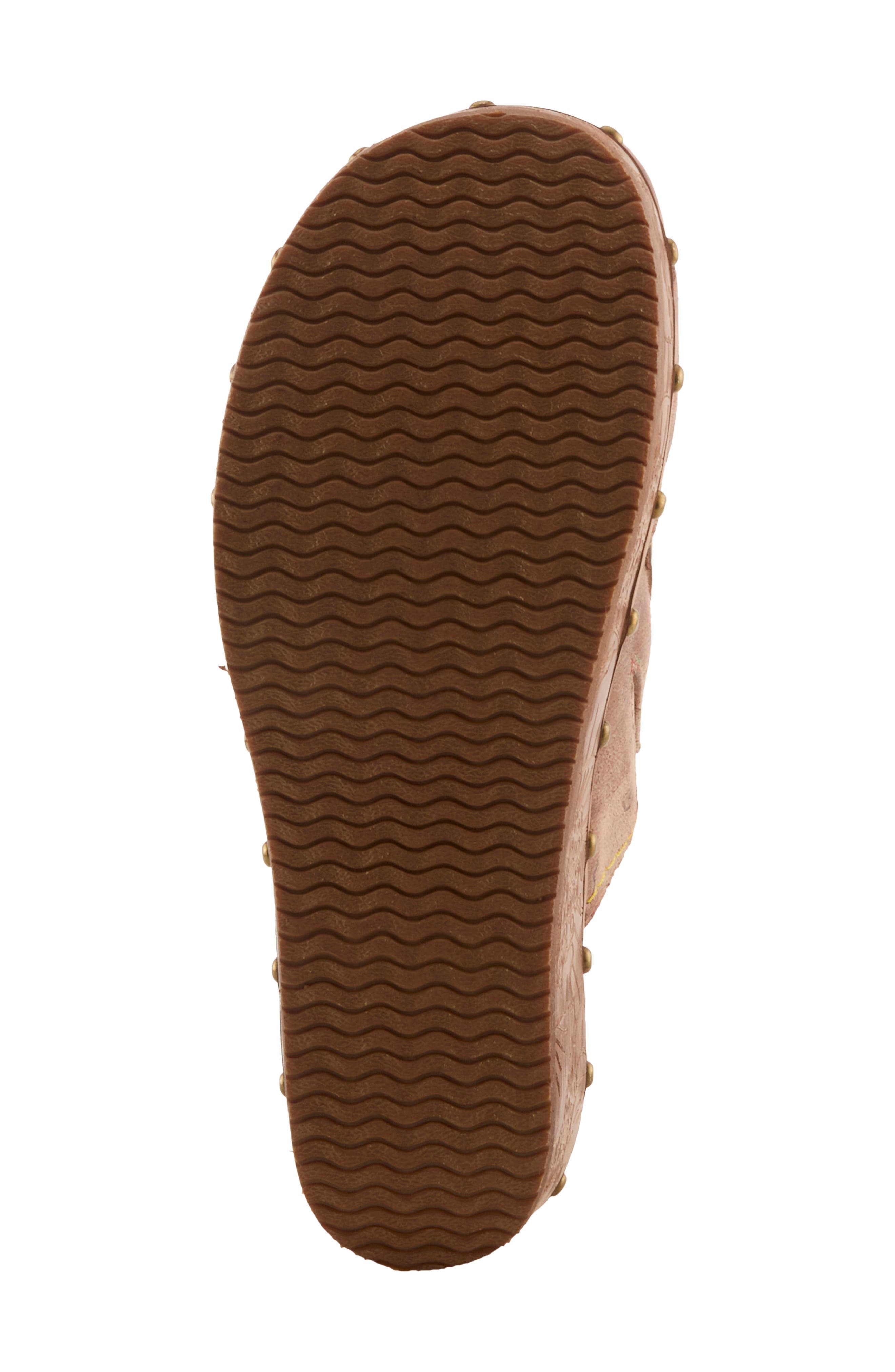 Olympe Leather Clog, Alternate, color, TAN MULTI