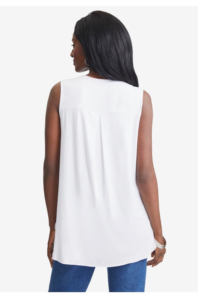 Stretch Knit Hi Low Zip Tunic, Alternate, color, DARK BERRY