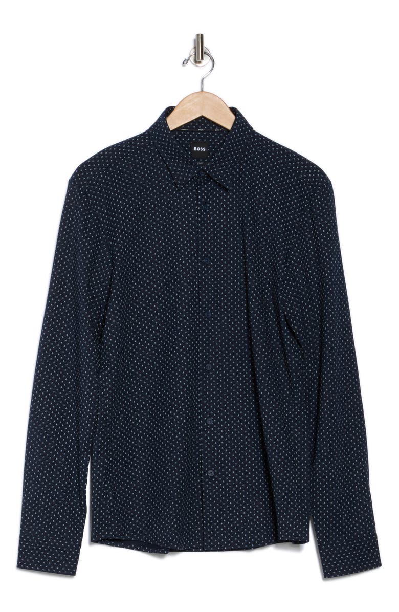 BOSS Roan Kent Long Sleeve Button-Up Shirt, Alternate, color, Blue