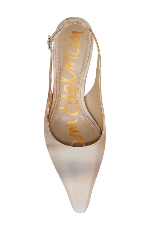 Sam Edelman Bianka Slingback Pump Natural Multi Fabric In Natural Multi