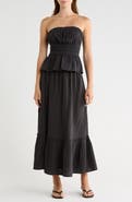 Abound Tiered Cotton Gauze Maxi Skirt