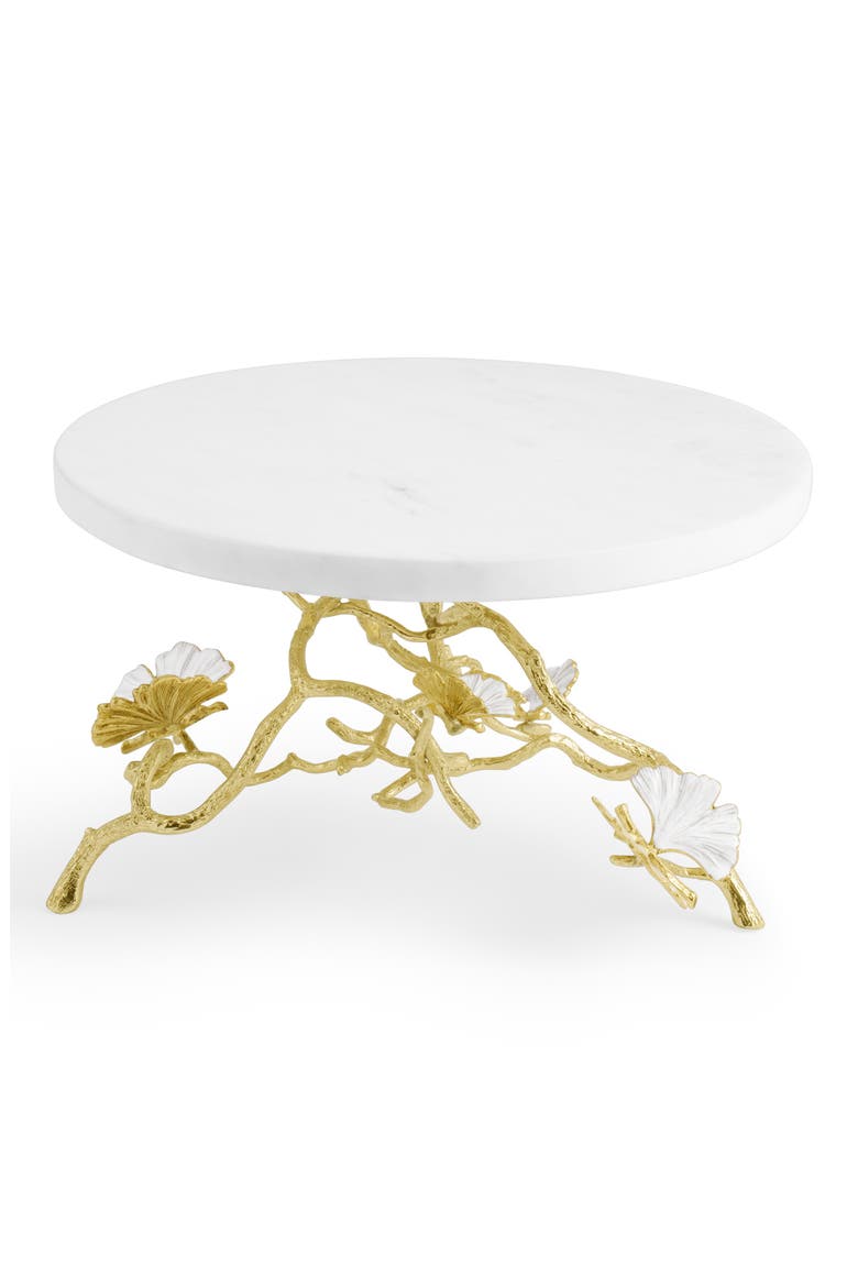 Butterfly Ginkgo Cake Stand, Alternate, color, WHITE MULTI