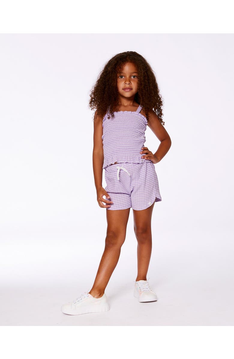 Deux par Deux Little Girl's Smocked Tank Top Lilac, Alternate, color,