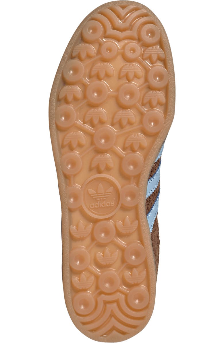 adidas Gazelle Indoor Sneaker, Alternate, color, Preloved Brown/ Clear Sky/ Gum