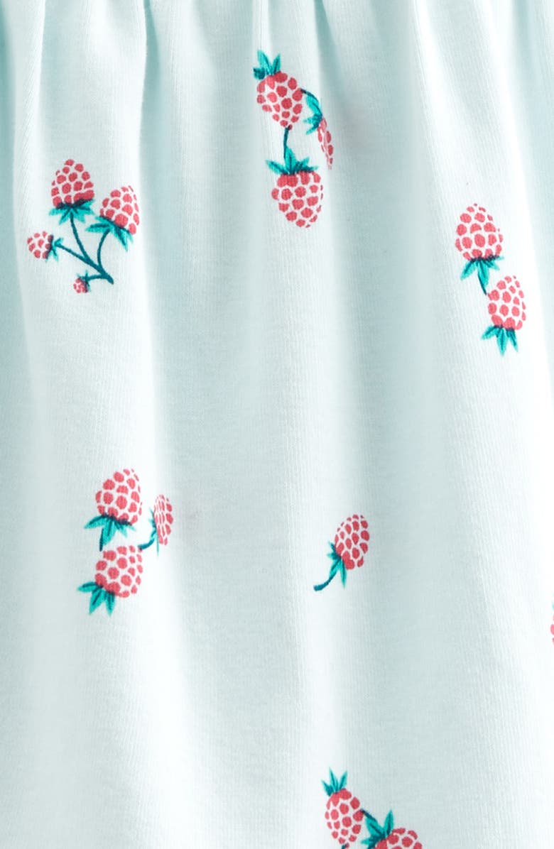 Tucker + Tate Ruffle Sleeve Top & Bike Shorts Set, Alternate, color, Blue Berry Harvest- Blue