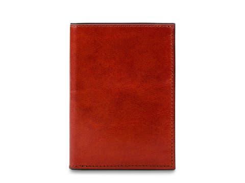 Old Leather Passport Case