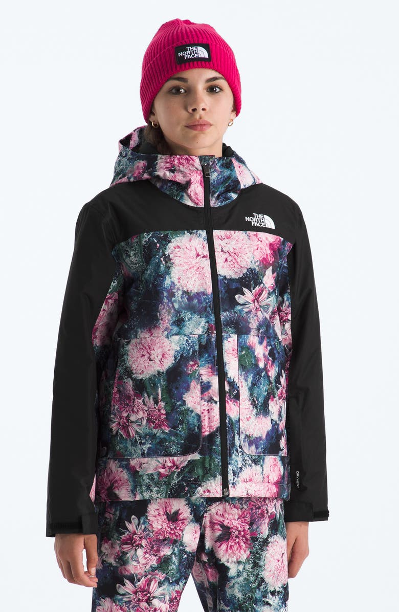 The North Face Kids' Freedom Waterproof Insulated Hooded Jacket, Alternate, color, Pale Blossom Frozen