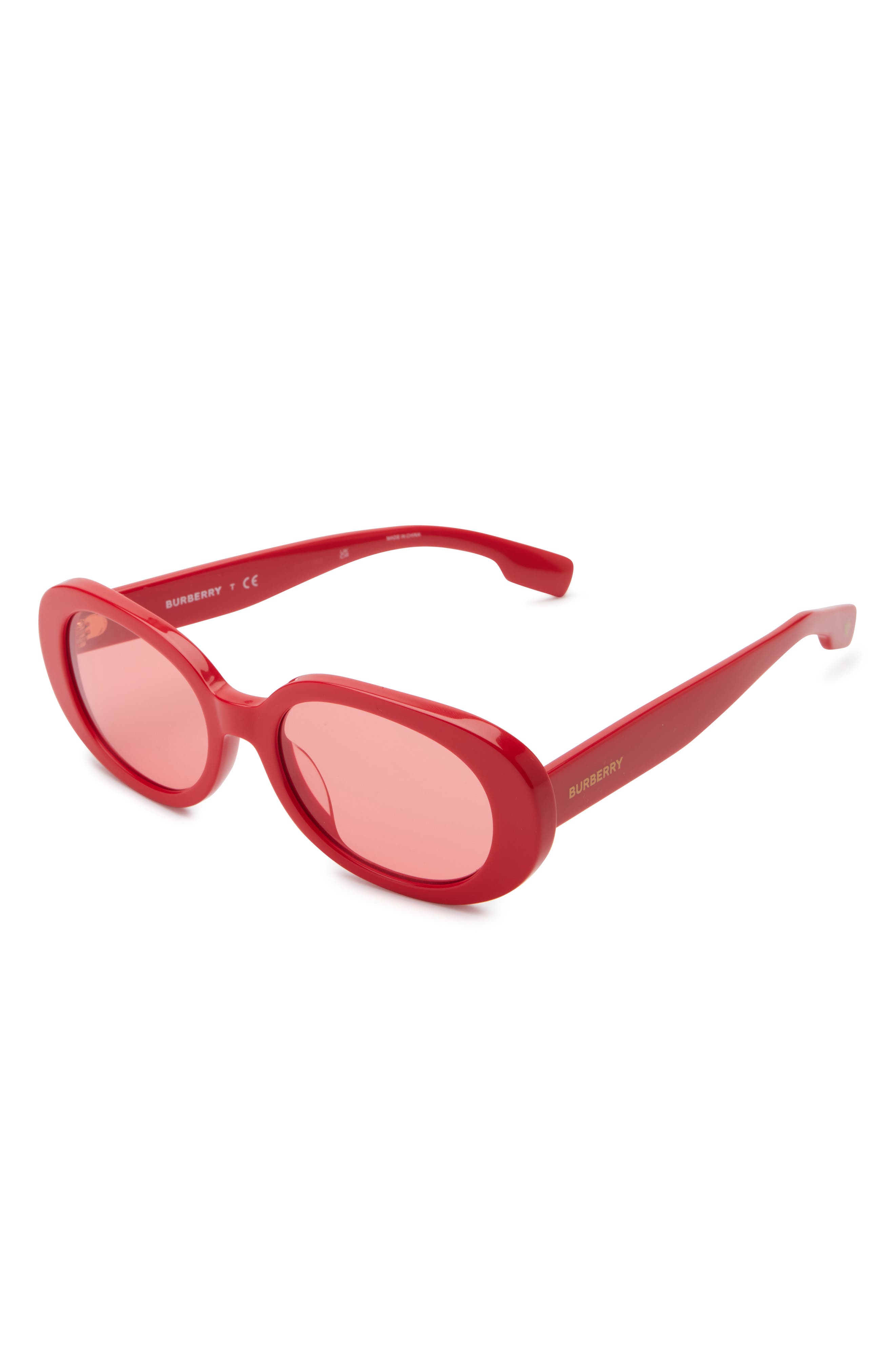 Burberry 48mm Oval Sunglasses