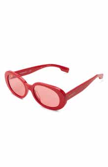 Burberry 48mm Oval Sunglasses