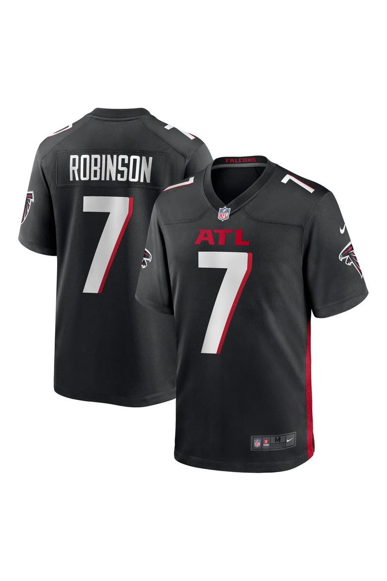 Men's Nike Bijan Robinson Black Atlanta Falcons  Game Jersey, Main, color, Black