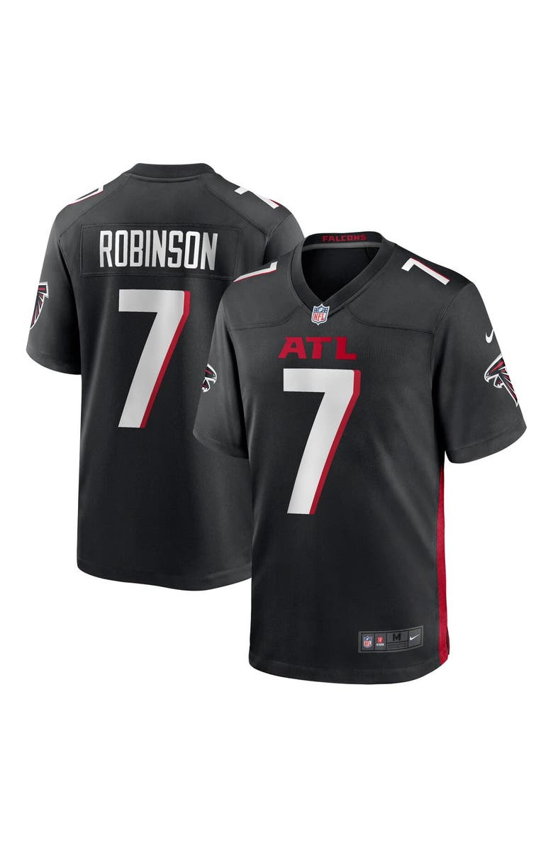 Nike Men's Nike Bijan Robinson Black Atlanta Falcons  Game Jersey, Main, color, Black