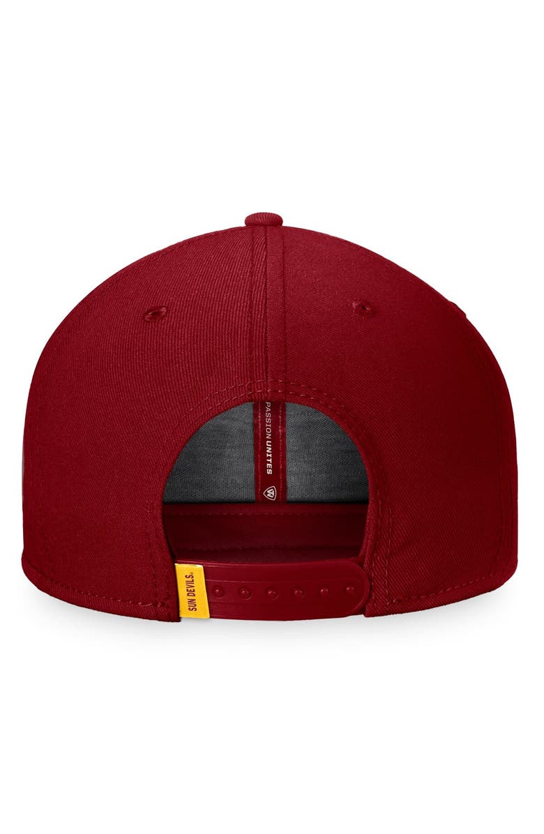TOP OF THE WORLD Men's Top of the World Maroon Arizona State Sun Devils Bank Hat, Alternate, color, Maroon