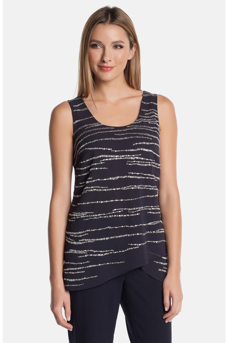 'Shining Stars' Embellished Tank, Main, color, MIDNIGHT