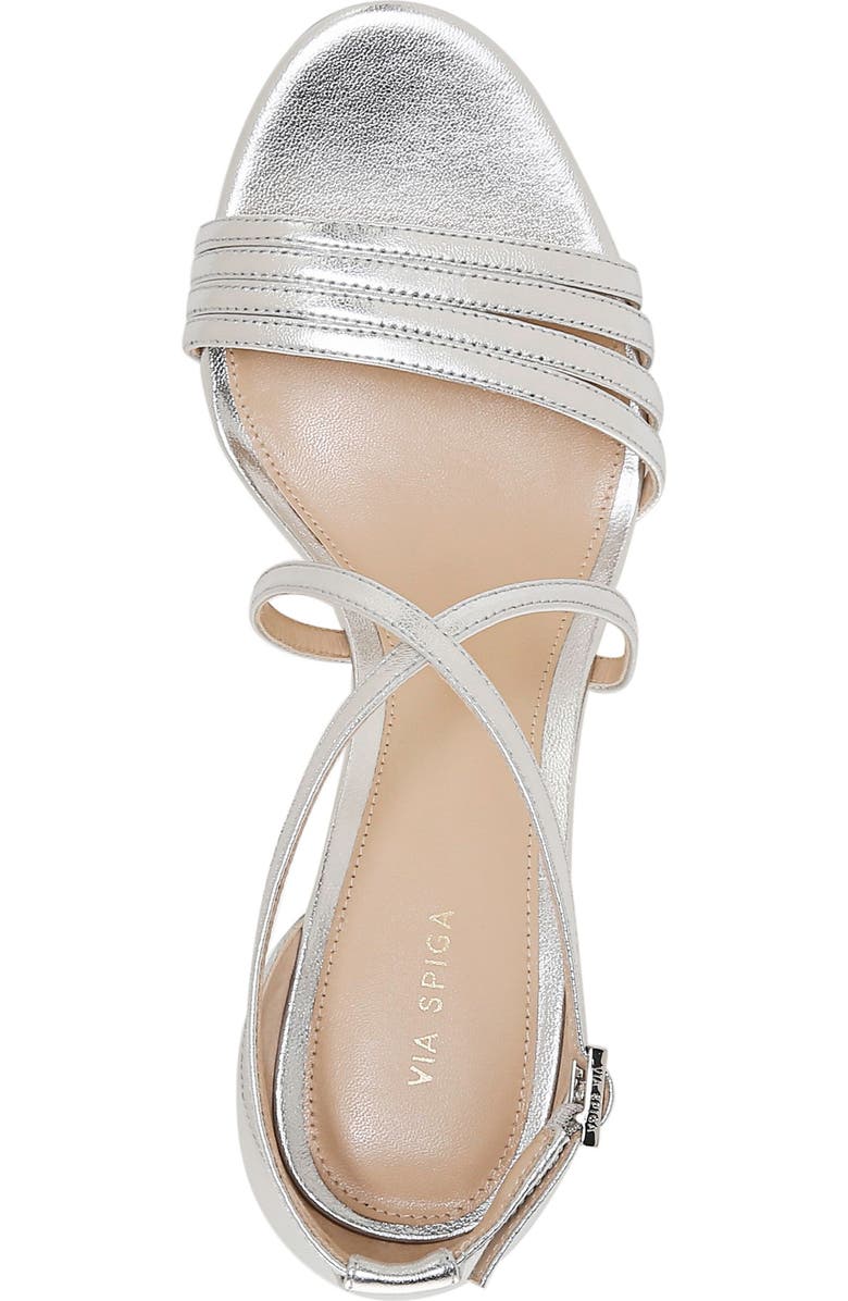 Via Spiga Mila Metallic Sandal, Alternate, color,